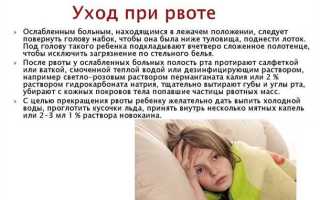 Рвота у ребёнка: как помочь?