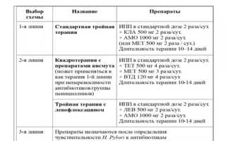Лечение хеликобактер пилори