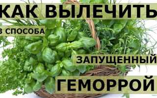 Как лечить геморрой народными средствами