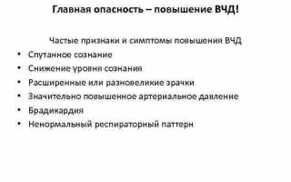 Симптомы внутричерепного давления