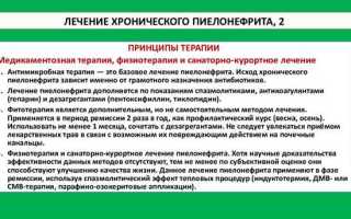 Как лечить пиелонефрит