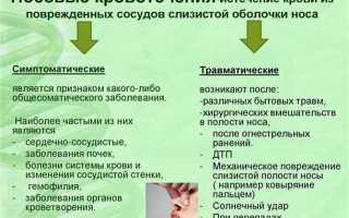 Основные причины кровотечения из носа
