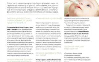 Лечение насморка у грудного ребенка