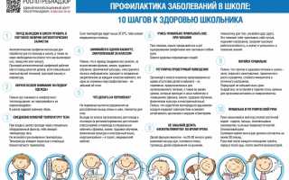 9 способов профилактики простудных заболеваний в школе