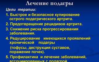 Как лечить подагру на ногах