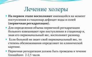 Как лечить холеру
